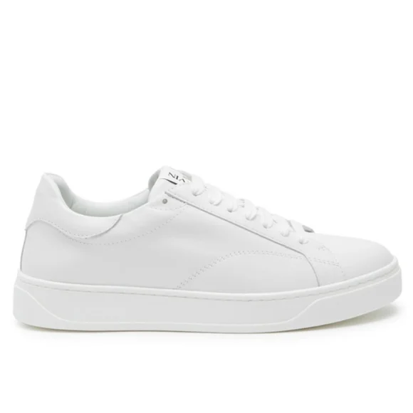 Lanvin DDB0 white Leather Sneakers MSRP $650